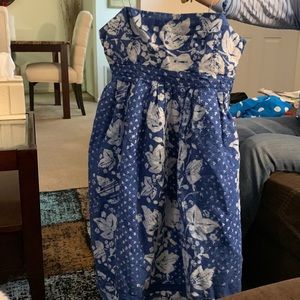 GAP Blue and White Floral Dress